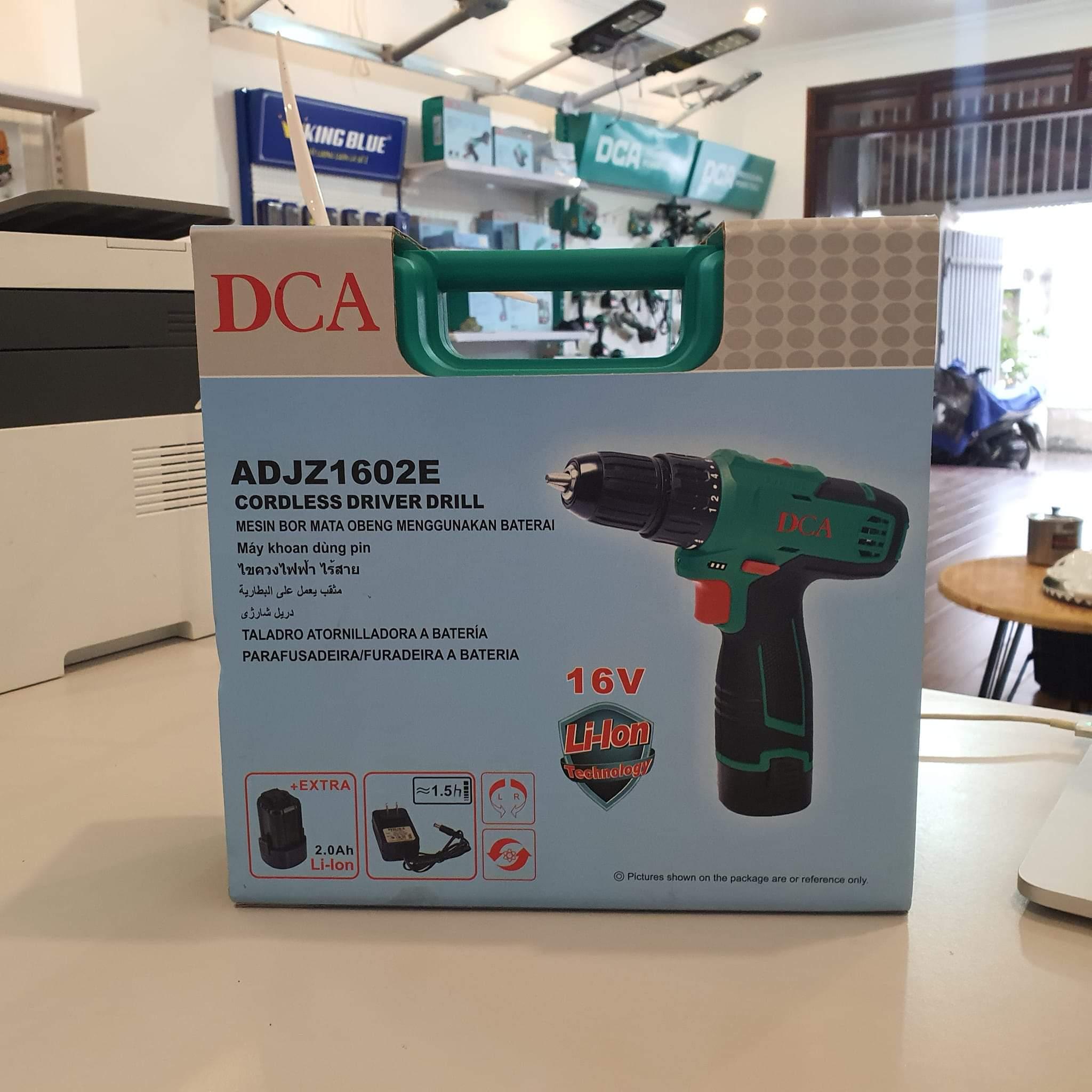 MÁY KHOAN KHÔNG CHỔI THAN DÙNG PIN 16V/2.0AHX2 DCA ADJZ1602E - HÀNG CHÍNH HÃNG