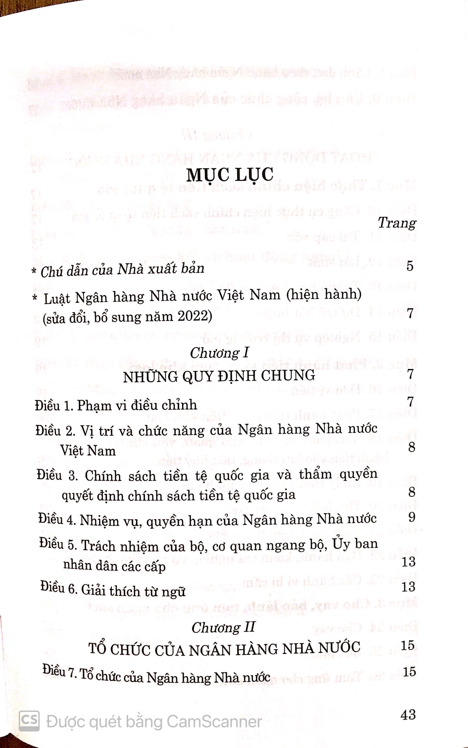 Luật ngân hàng nhà nước Việt Nam ( Hiện hành) ( Sửa đổi , bổ sung năm 2022)