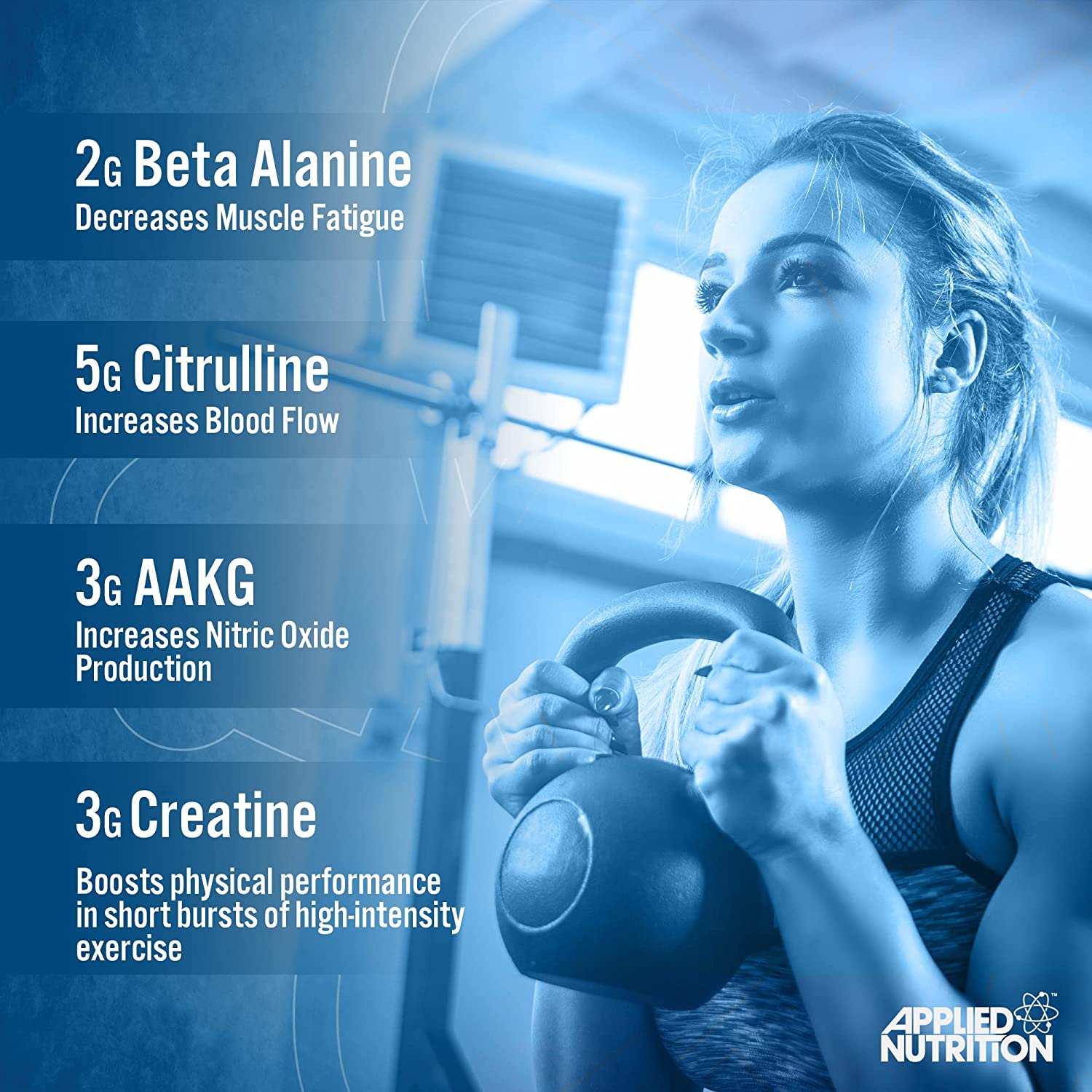 Pump 3G Pre Workout Applied Nutrition 50 Scoop - Tăng Sức Mạnh Sức Bền