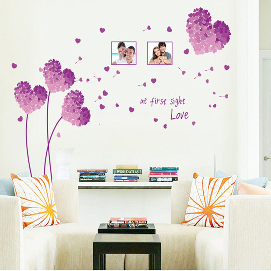 Tranh dán tường 3D Tinh yêu_HTT02