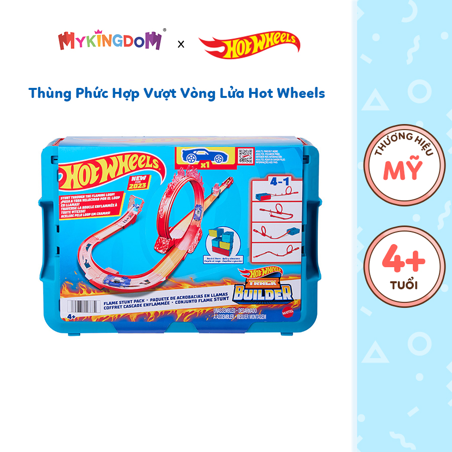 Đồ Chơi Thùng Phức Hợp Vượt Vòng Lửa Cho Hot Wheels HMC04