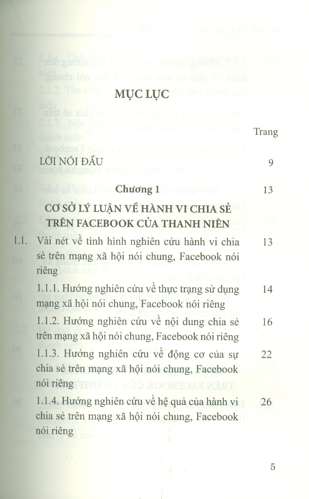 Hành Vi Chia Sẻ Trên F.a.c.e.b.o.o.k Của Giới Trẻ Hiện Nay (Sách Chuyên Khảo)