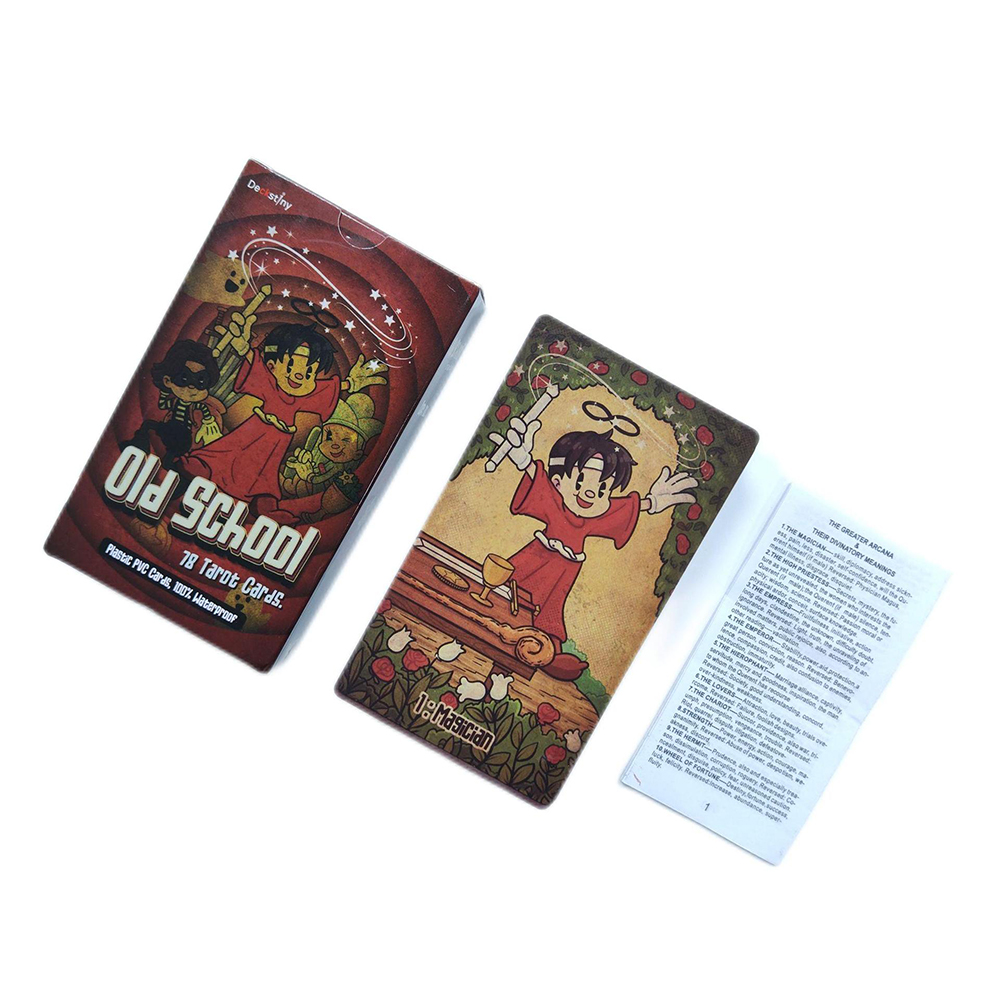 Bộ Bài Old School Tarot 7x12 Cm Tặng Đá Thanh Tẩy
