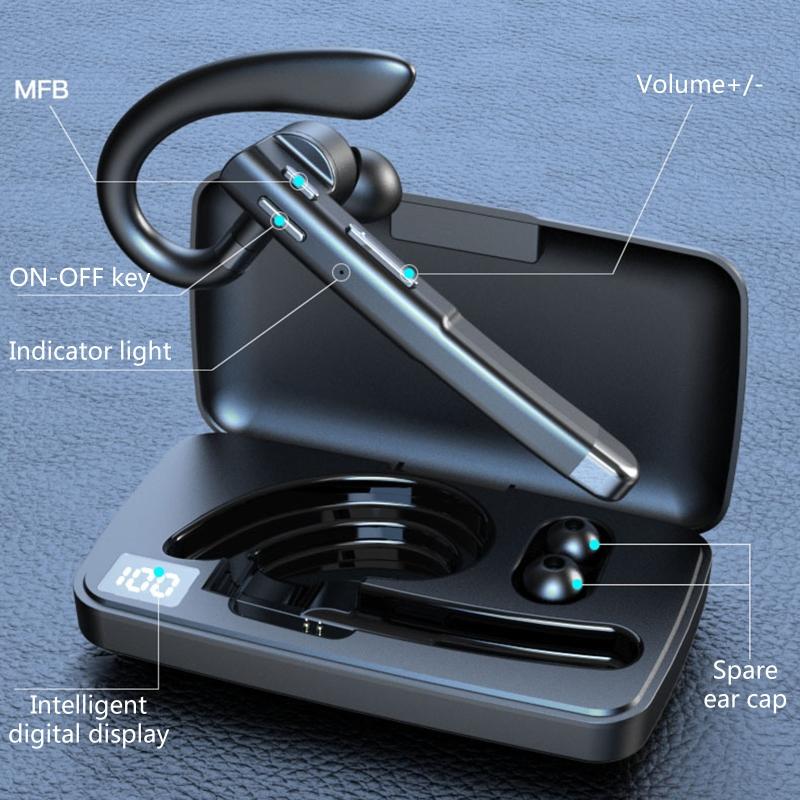 YYK520 Tai nghe một bên tai Tai nghe thể thao âm thanh nổi qua tai có Mic cho điện thoại thông minh hệ thống Android Màu sắc: 7HH804169-A