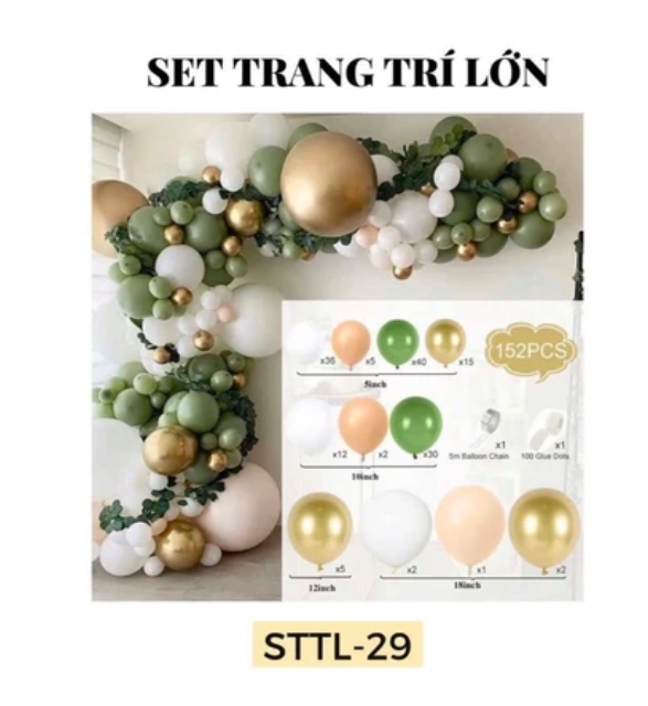 Set bóng bay Party Home trang trí sinh nhật đám cưới