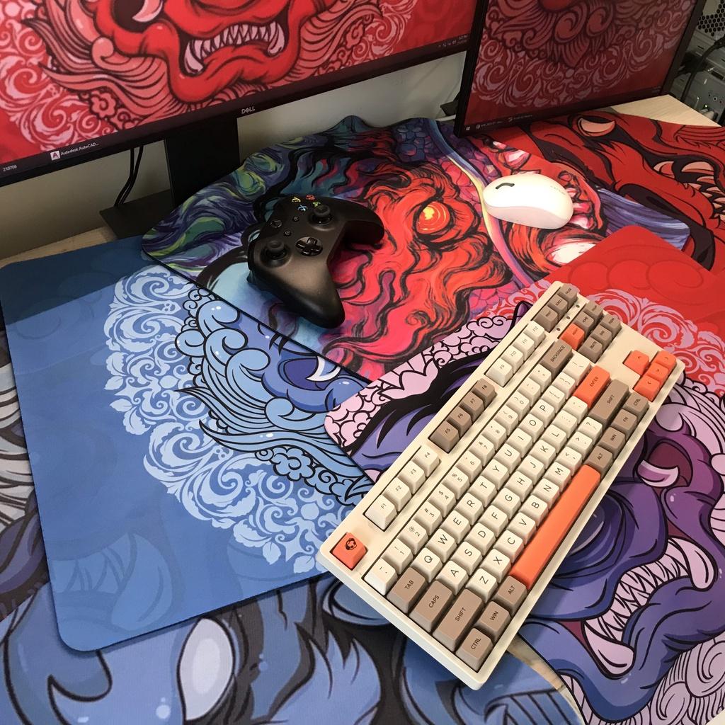 Lót Chuột - Pad Chuột - Mouse Pad - Esports Tiger Ling Yun & Long Teng - Chống Nước - Size (40x45x4)