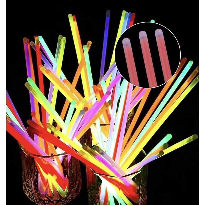 Bộ 100 que phát sáng dạ quang đủ màu sặc sỡ, lightstick phát sáng trong bóng tối RAMBO TOYS