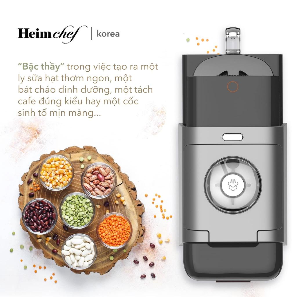 Máy Làm Sữa Hạt Heimchef, Máy Nấu Sữa Đậu Nành, Soy Milk Maker, Nhập Hàn Quốc, Công Suất 1800W, Dung Tích 1L