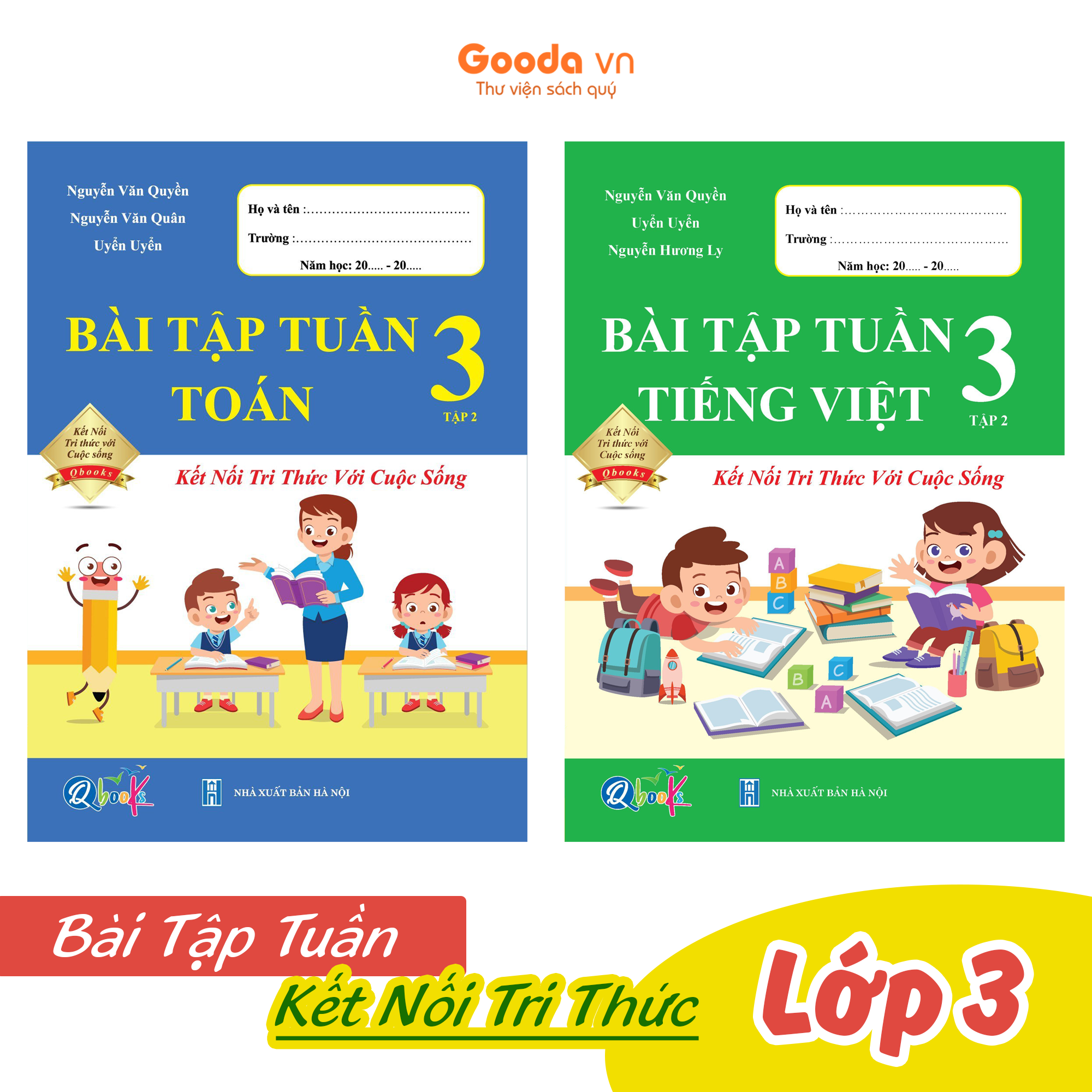 Combo Bài Tập Tuần Toán, Tiếng Việt Lớp 3 - Cánh Diều - Học kì 1