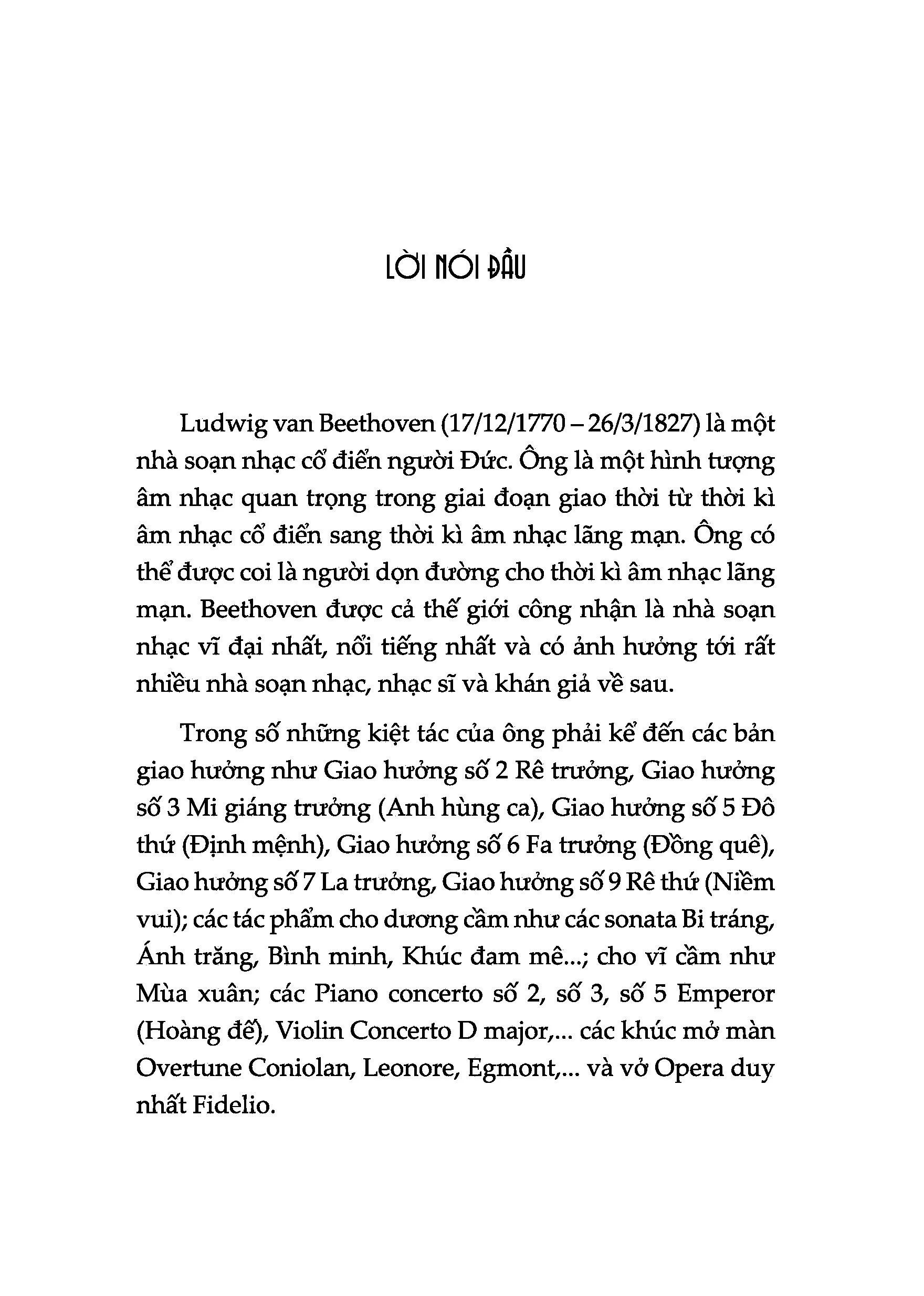 Beethoven - Nhà Soạn Nhạc Cổ Điển Vĩ Đại Thế Giới