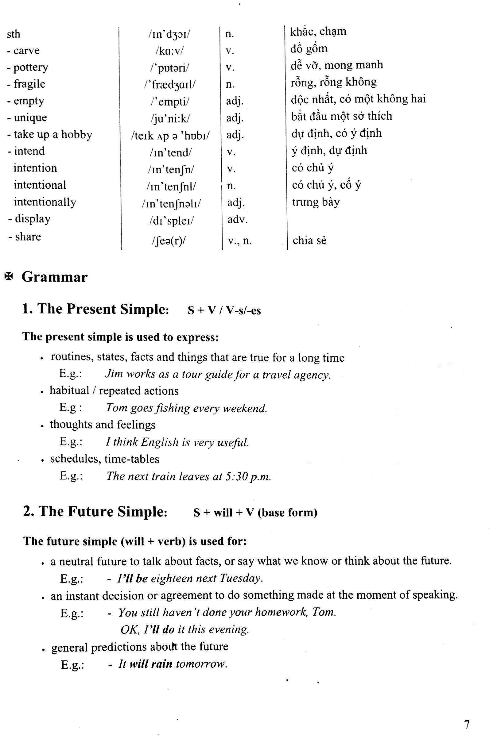 English Practice 7 Book 1 (With Answer Key)