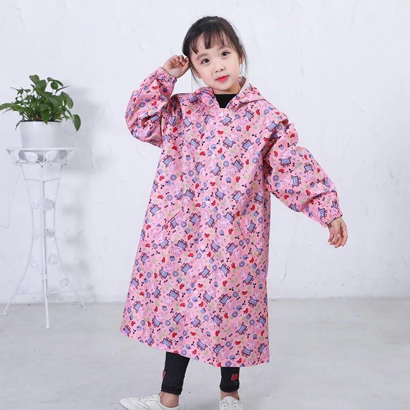 ÁO ĐI MƯA BIT SƯỜN TRẺ EM VẢI DÙ HỌA TIẾT NGỘ NGHĨNH, ĐƯỢC CHỌN MÀU DÀNH CHO BÉ 3 TUỔI -5 TUỒI