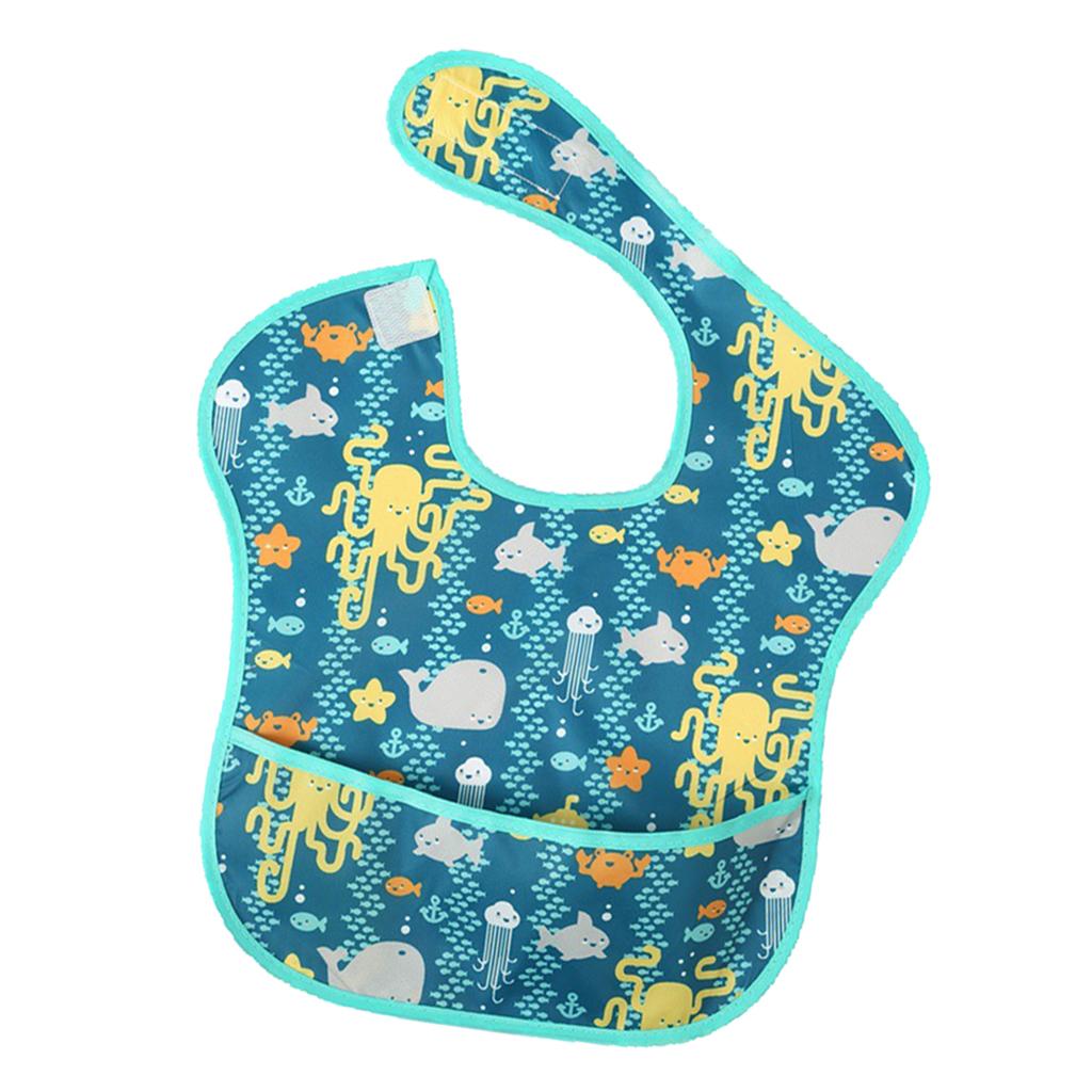 Drooling Teething Waterproof Feeding Bib for Baby Toddlers