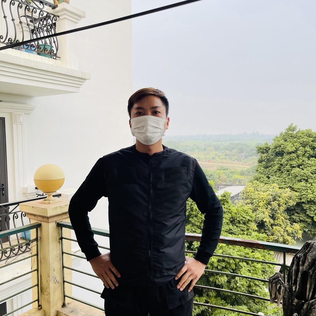 Áo Gile Hai Mặt Cam Đen Có Phản Quang Đi Đêm