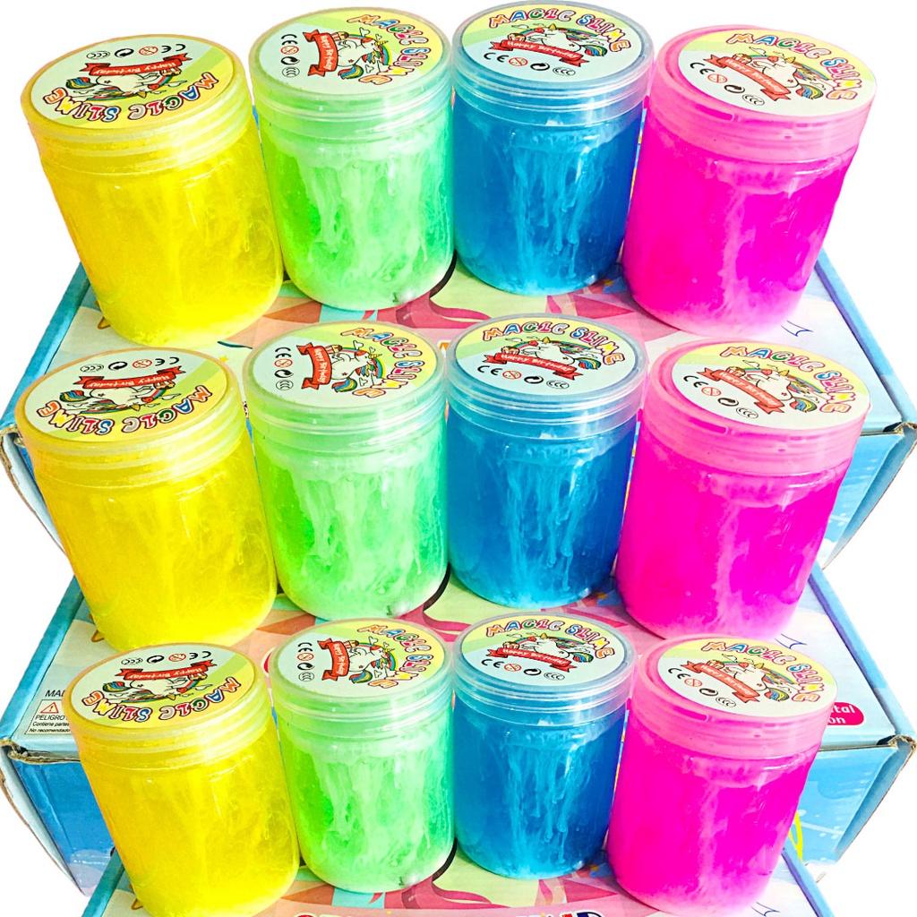 SLIME HÌNH TRỤ LỌ NHŨ THẠCH HANG ĐỘNG PHỐI MÀU Slam thiết kế độc đáo ấn tượng