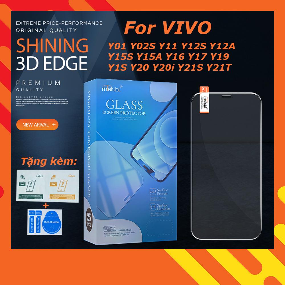 Kính cường lực cho Vivo Y01 Y02S Y11 Y12S Y12A Y15S Y15A Y16 Y17 Y19 Y1S Y20 Y20i Y21S Y21T trong suốt Mietubl 9H
