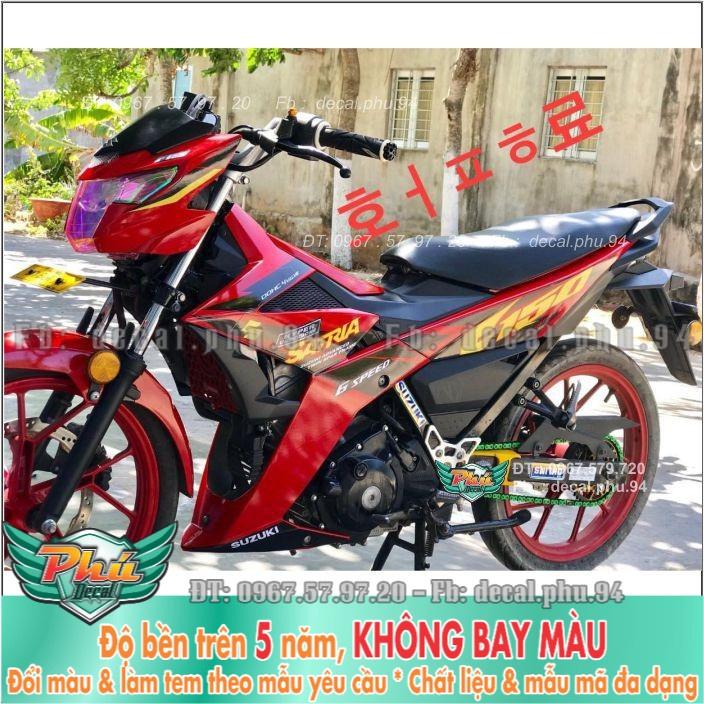 Tem rời Satria Đỏ candy  -1