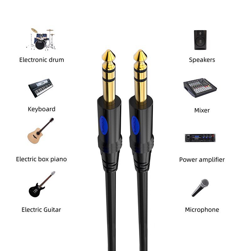 Hình ảnh Choseal Q3840 - Cáp 2 Đầu 6.5mm Stereo Chuyên Dụng Cho Đàn Guitar, Piano Điện - Hàng Chính Hãng