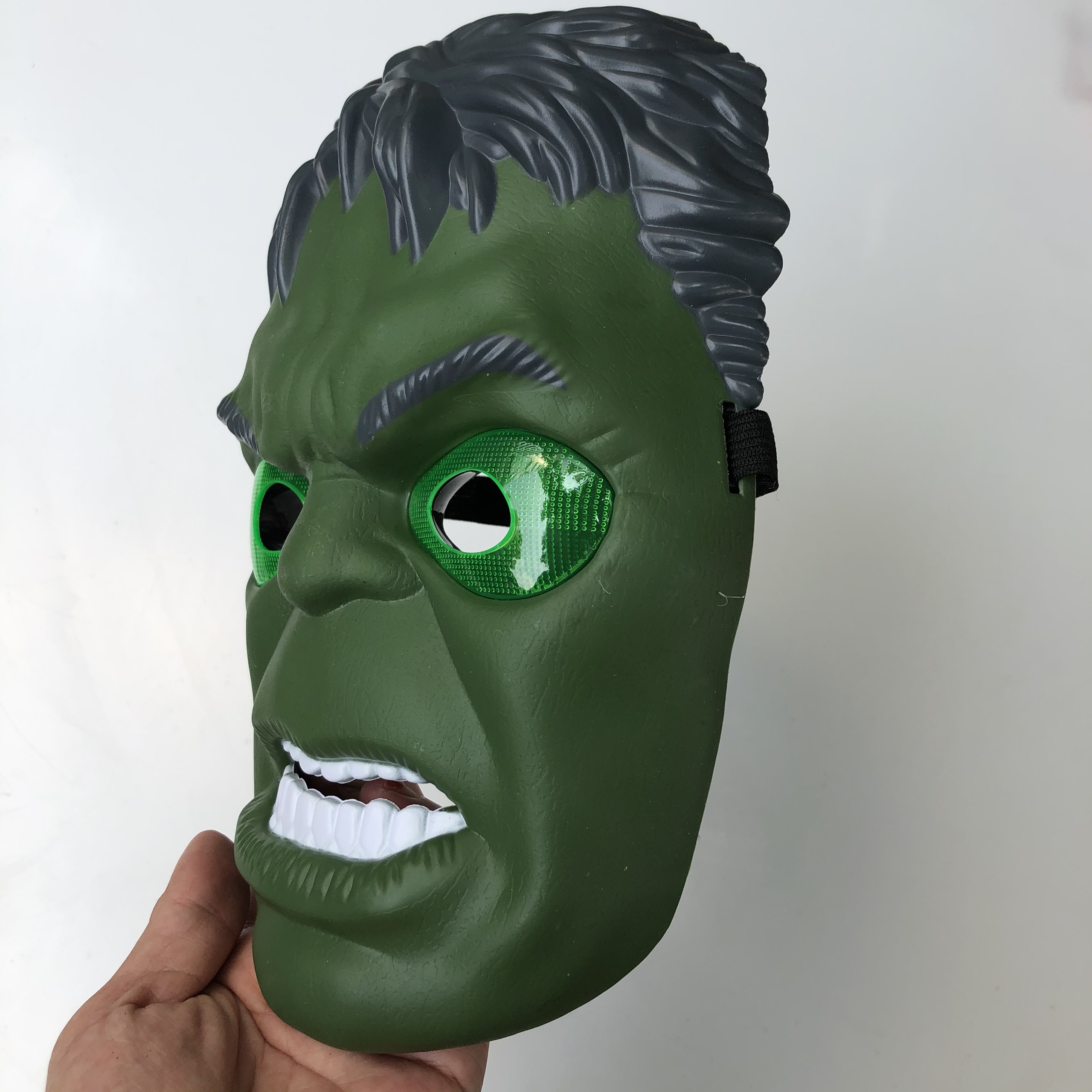 Mặt nạ người Khổng lồ xanh Hulk có đèn phát sáng hóa trang Trung thu , Halloween cho bé