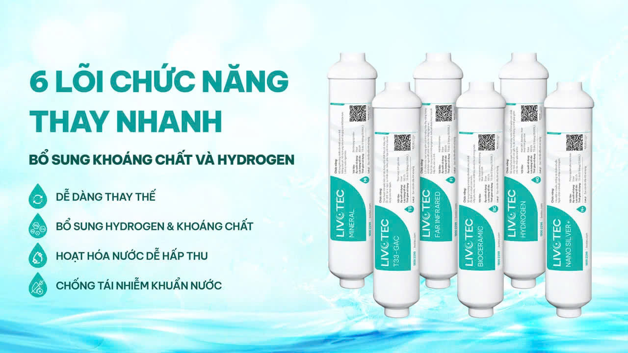 Máy lọc nước nóng lạnh RO 10 lõi Livotec 630 - Giao trước lắp sau miễn phí toàn quốc - Bảo hành 36 tháng - Hàng chính hãng
