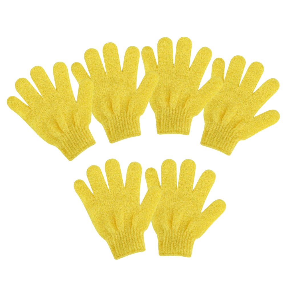 6 Miếng Tẩy Tế Bào Chết Toàn Thân Găng Tay Tắm Bath Massage Spa Mitts