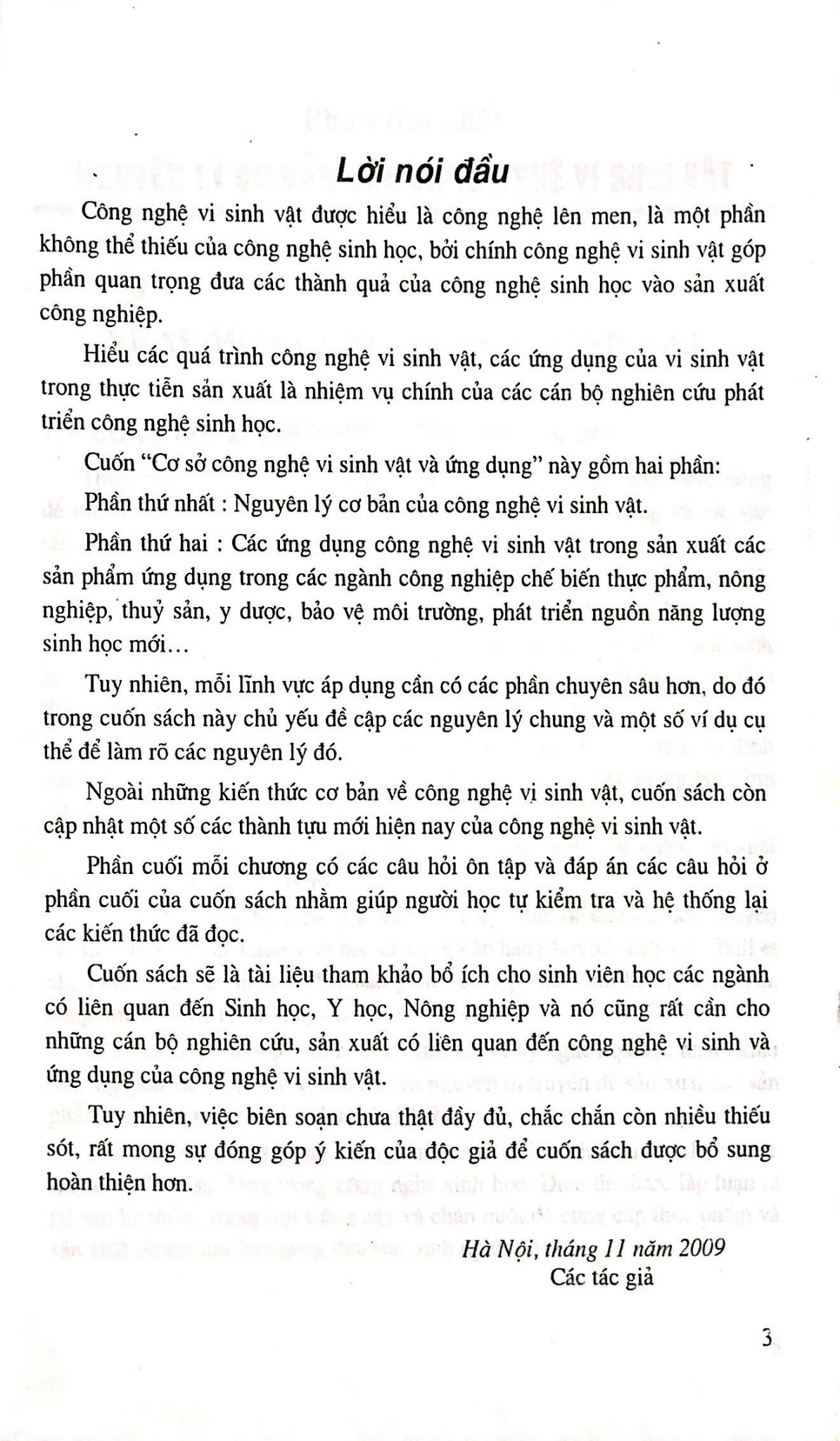 Cơ Sở Công Nghệ Vi Sinh Vật Và Ứng Dụng