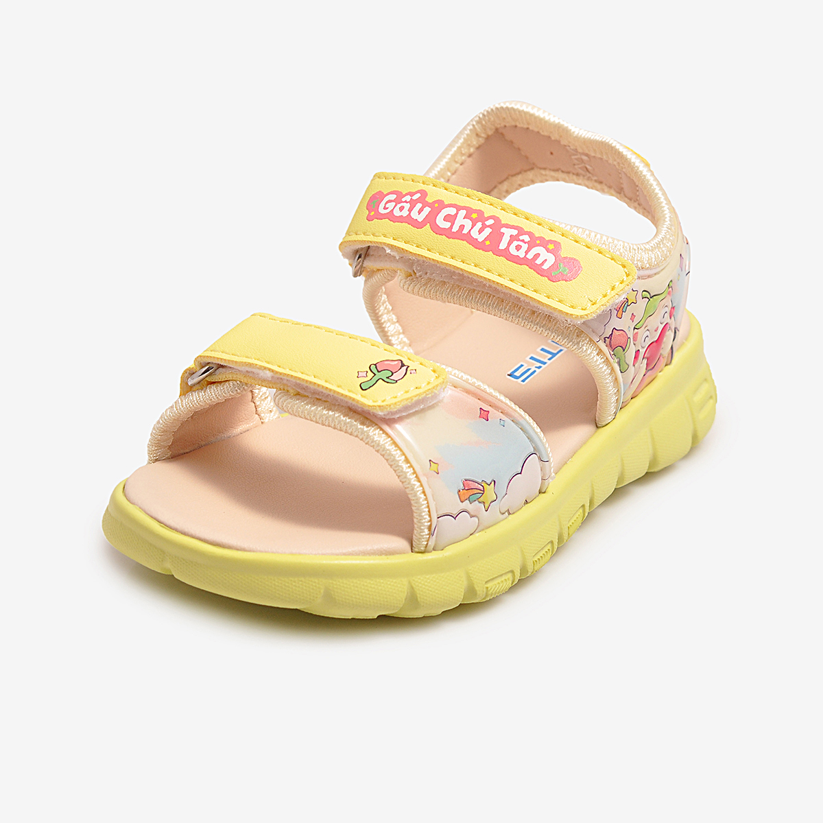 Sandal thông dụng đế Eva phun GẤU CHÚ TÂM Biti's Bé gái BEG003000VAG (vàng)