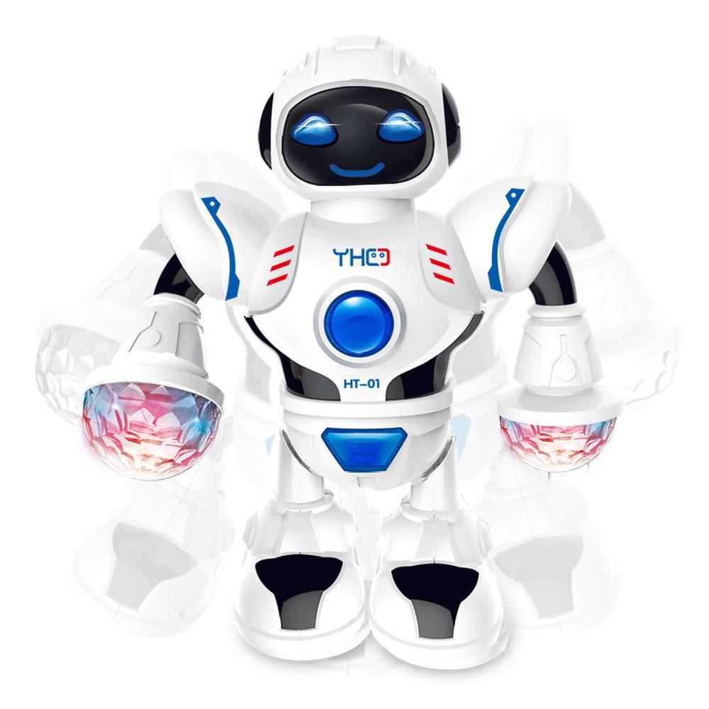 Đồ Chơi Trẻ Em Robot Có Tay Phát Sáng Và Nhảy Múa Theo Nhạc Cao Cấp