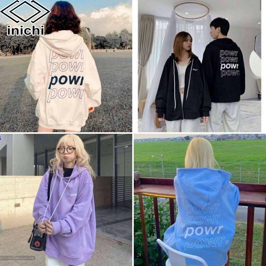 Áo Hoodie unisex INICHI A843 chất nỉ ngoại form rộng có mũ cho cả nam nữ