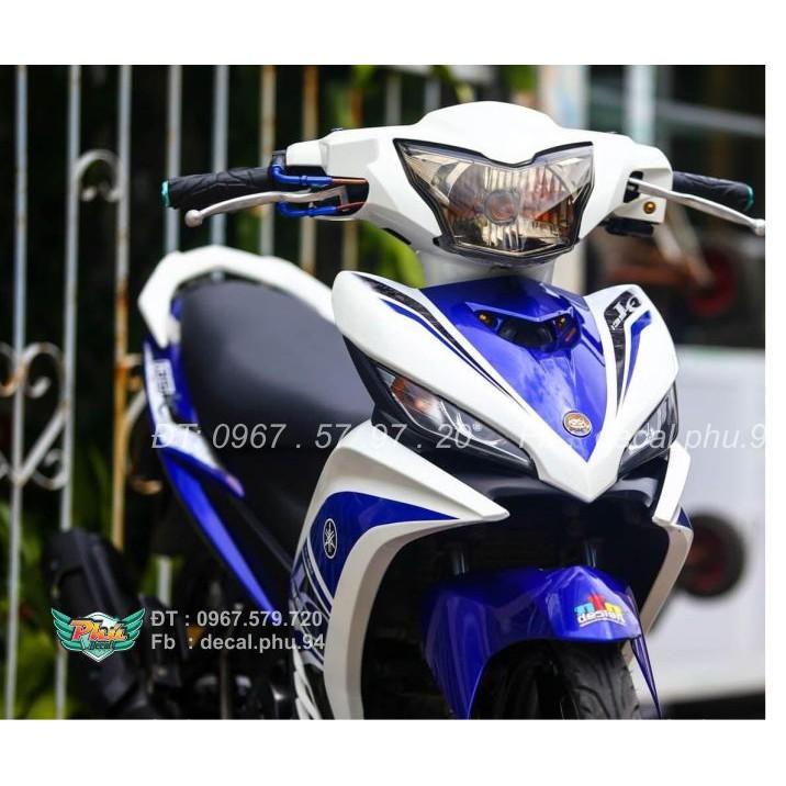 Tem Exciter Rời Xanh trắng Lc