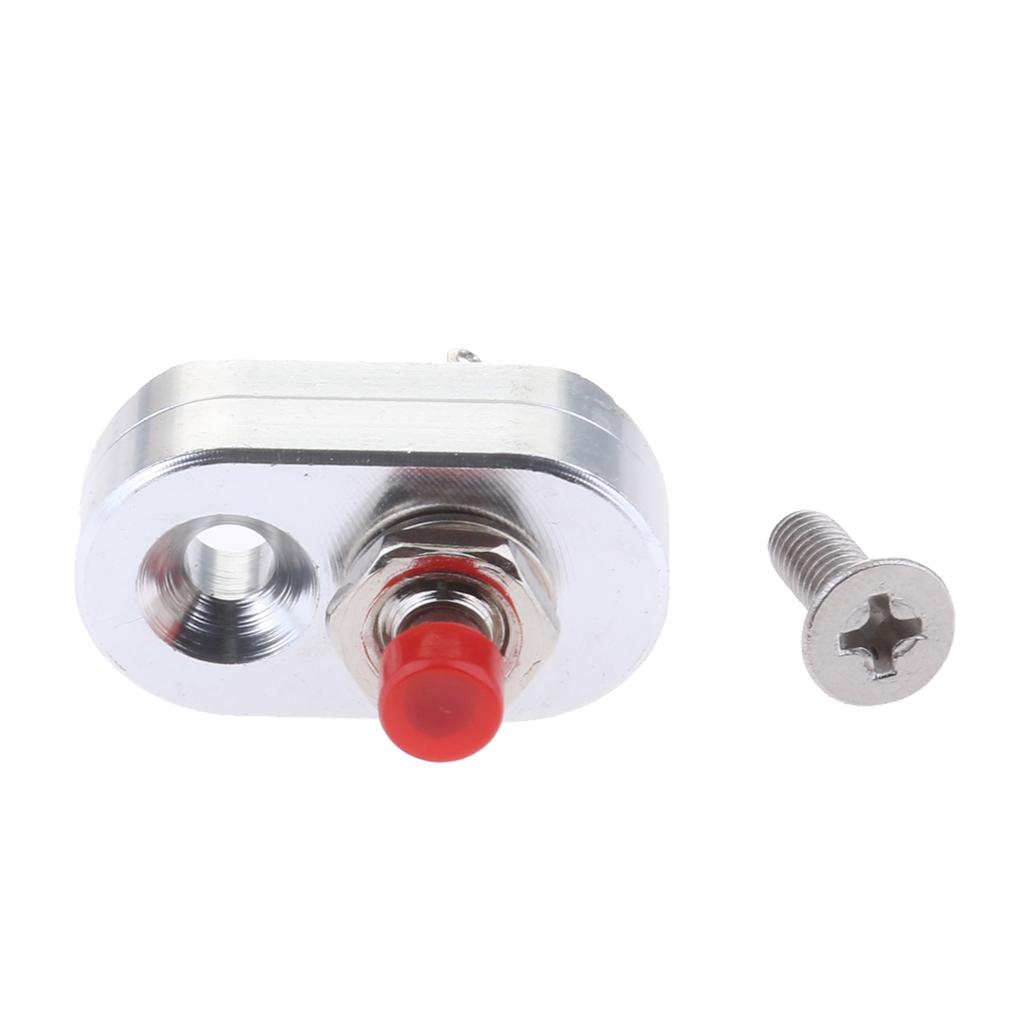 Mini CNC Motorcycle Handlebar Aluminum Stop Start Kill Switch Button Silver