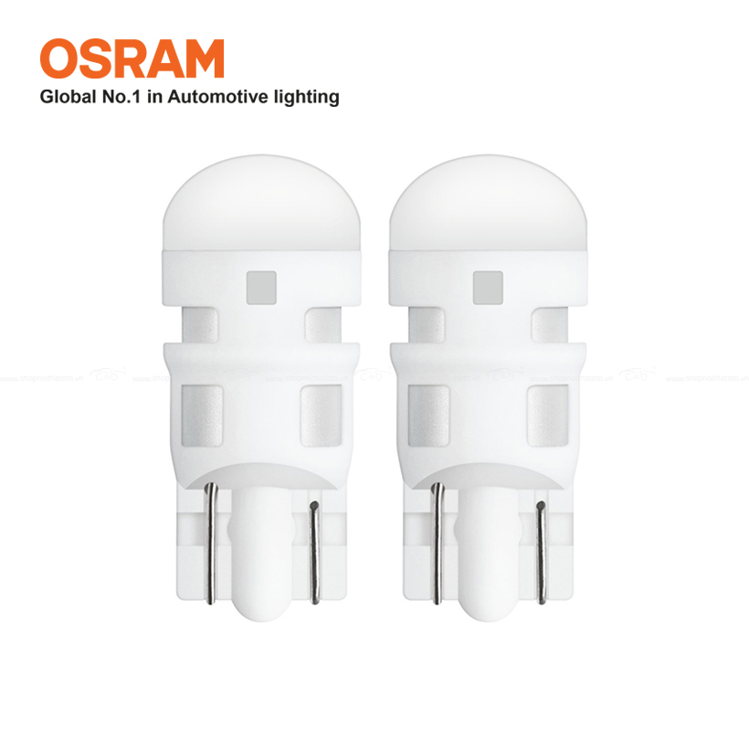 Combo 2 Bóng Đèn Led Chân Ghim Nhỏ OSRAM Standard W5W 2825DW 12V Màu Trắng Cool