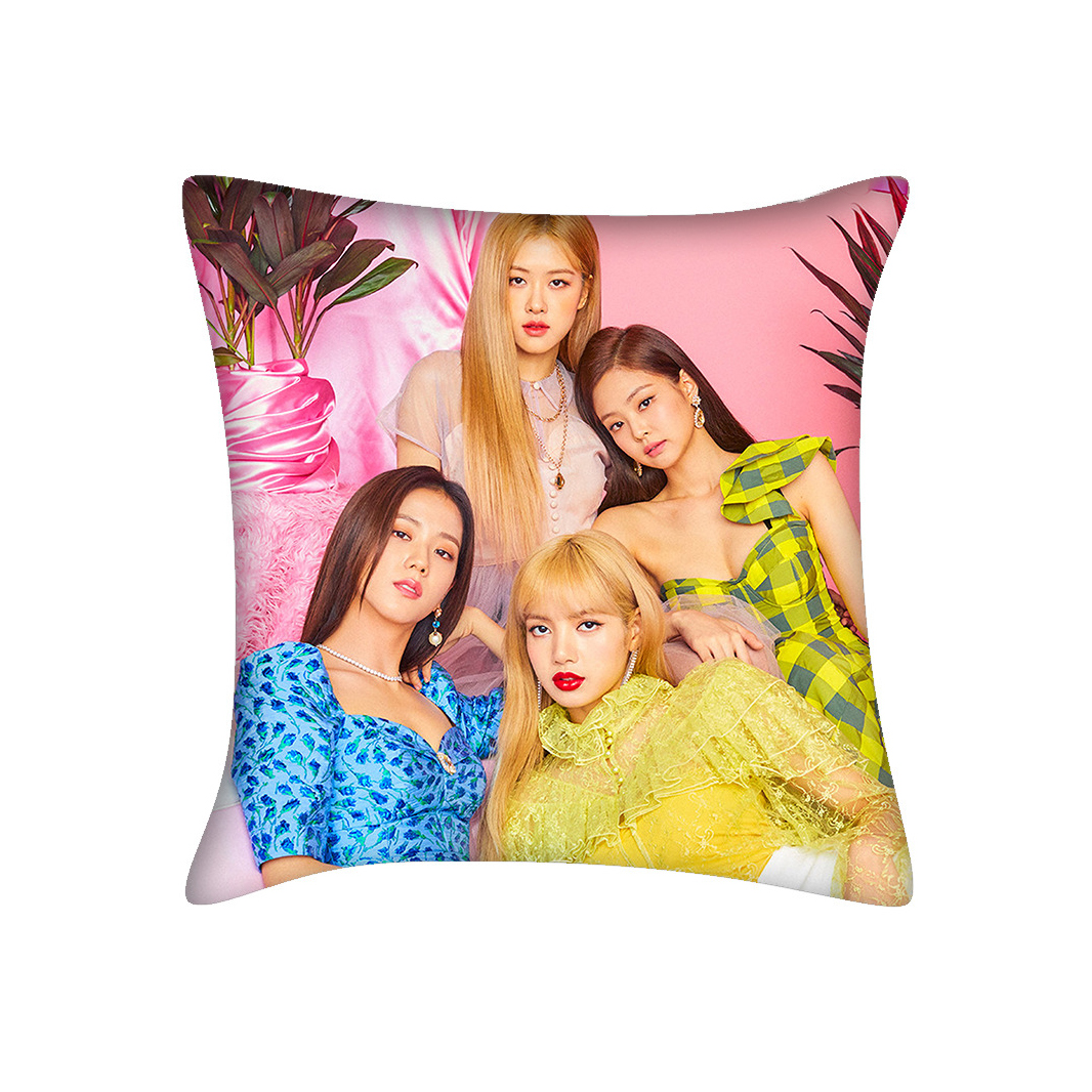 Gối vuông Black Pink in 2 mặt cực đẹp