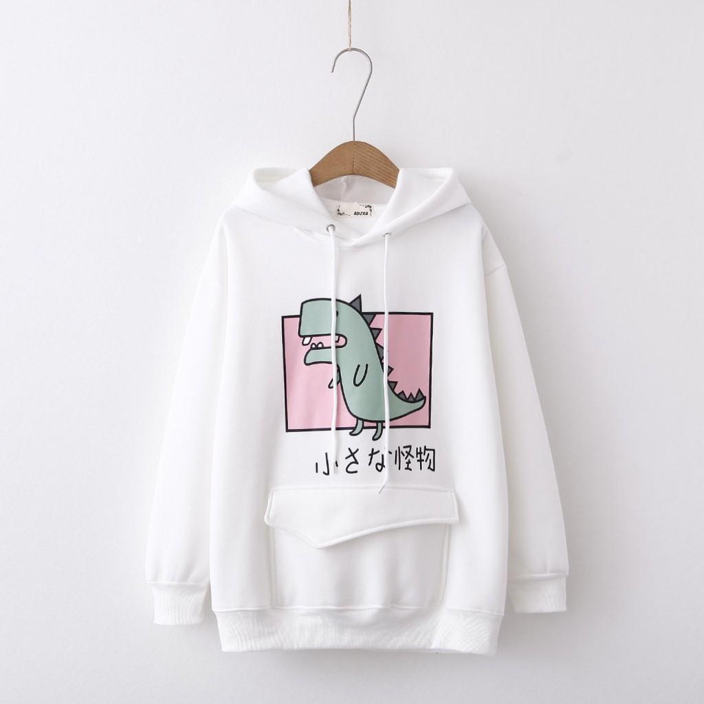 Áo Khoác Hoodie    Áo Khoác Nỉ Hoodie Khủng Long Cute (nhiều màu) mẫu hoodie mới nhất 2020