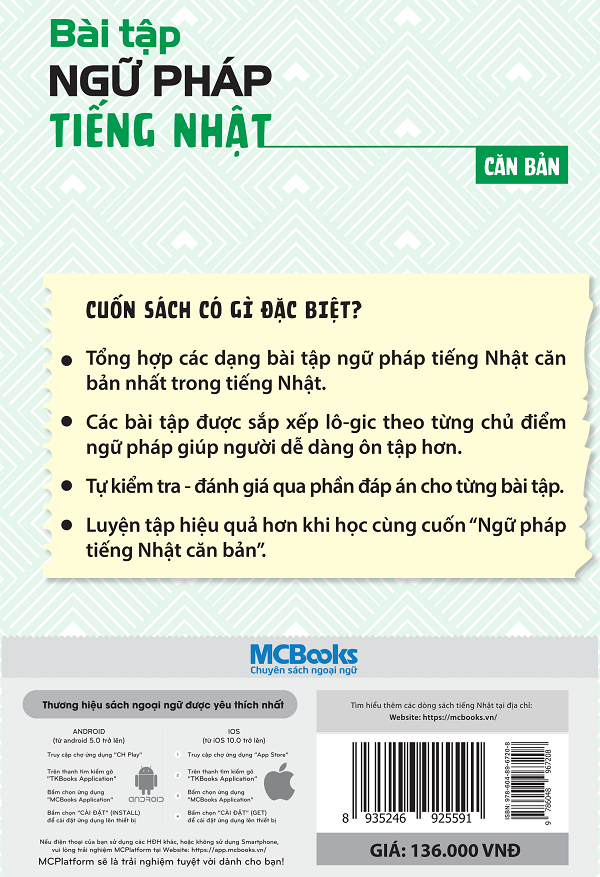 Bộ 2 Cuốn: Ngữ Pháp Tiếng Nhật Căn Bản + Bài Tập Ngữ Pháp Tiếng Nhật Căn Bản - MinhAnBooks