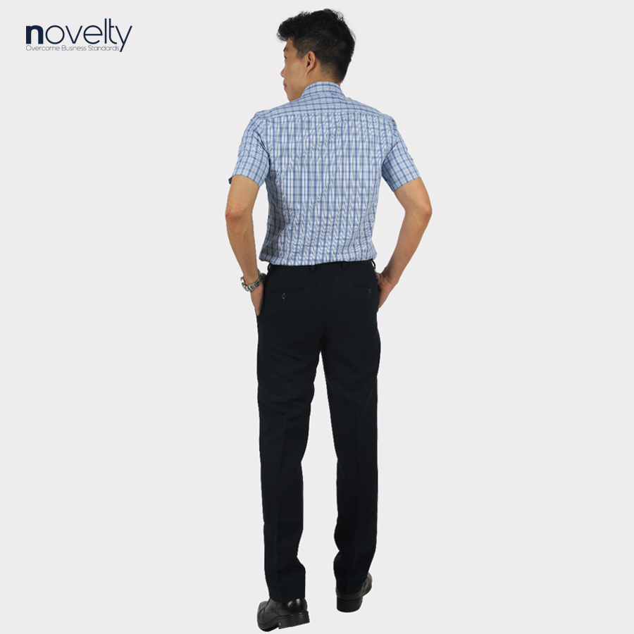 Áo sơ mi nam ngắn tay Novelty Regular fit sọc caro NSMMCTMTCR220930N