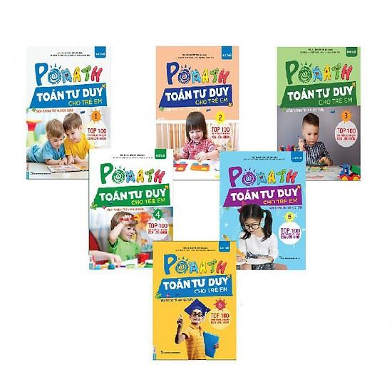 Sách Trọn Bộ 6 Cuốn PoMath Toán Tư Duy Cho Trẻ Em 4 6 Tuổi
