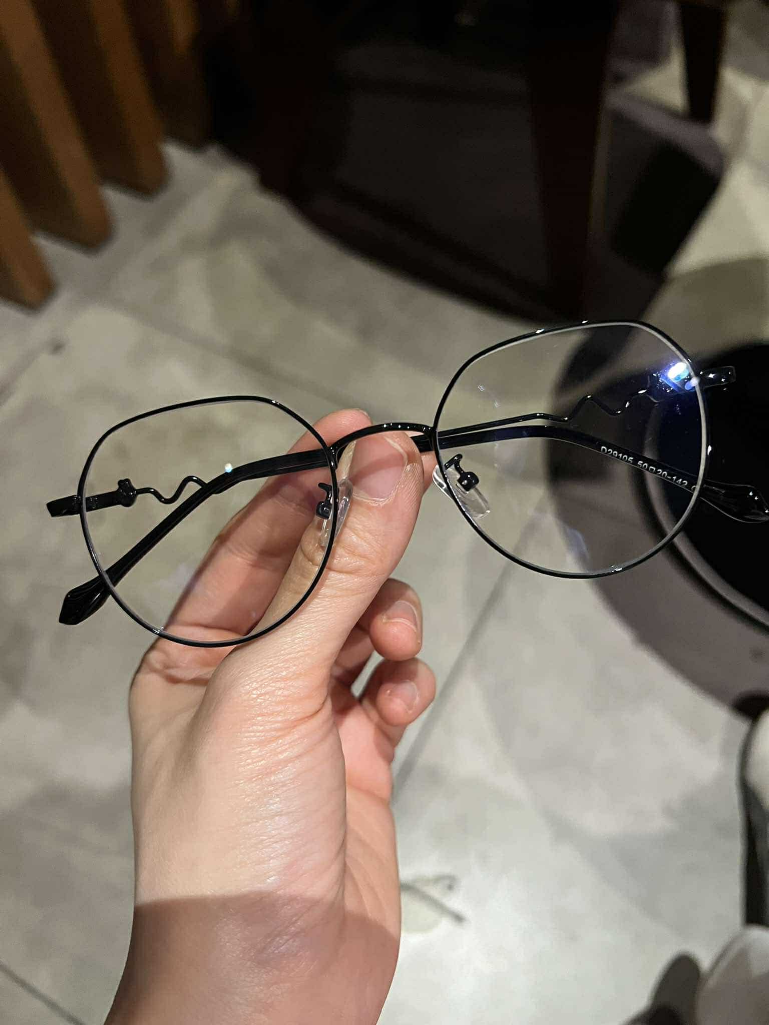 Kính vintage kim loại kiểu cách thời trang Hàn Quốc