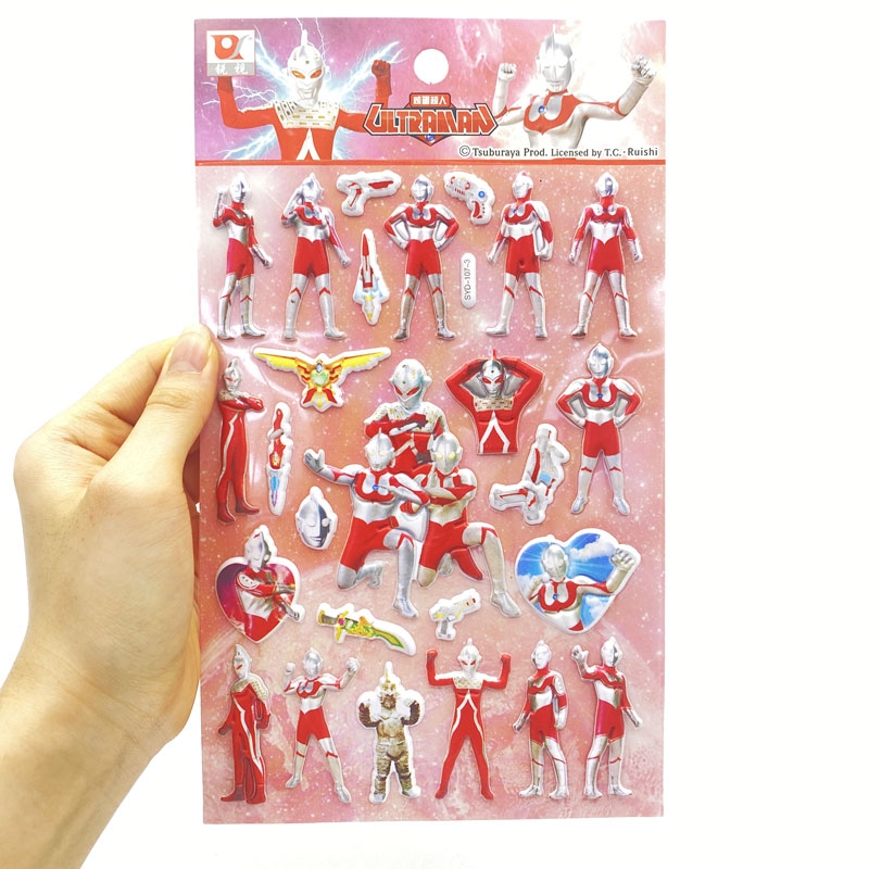 Sticker SYD-107 - Ultraman (Mẫu Sản Phẩm Bên Trong Là Ngẫu Nhiên)