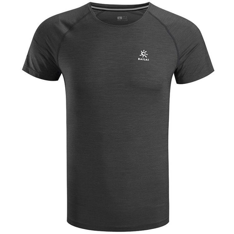 Áo Chạy Bộ Nam Kailas Flyknit Mountain Running T-Shirt Men's - Đen