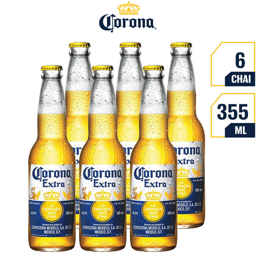 Bia Corona 355ml lốc 6 chai