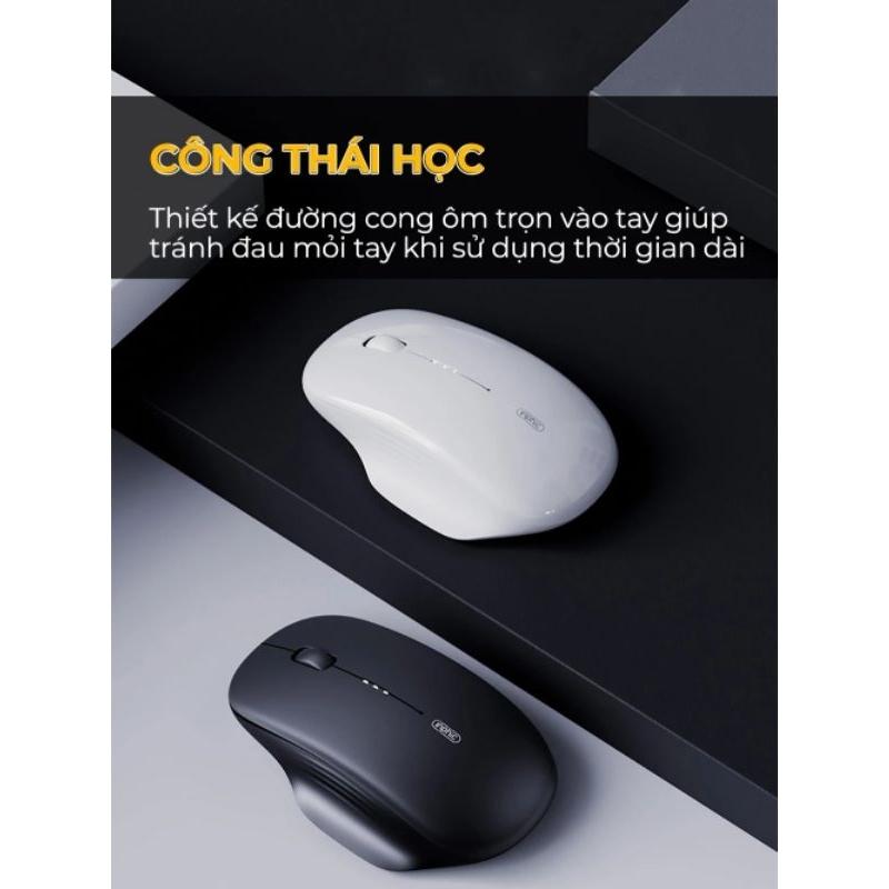 Chuột máy tính không dây TEKKIN M1 II wireless 2.4G pin sạc silent - hàng nhập khẩu