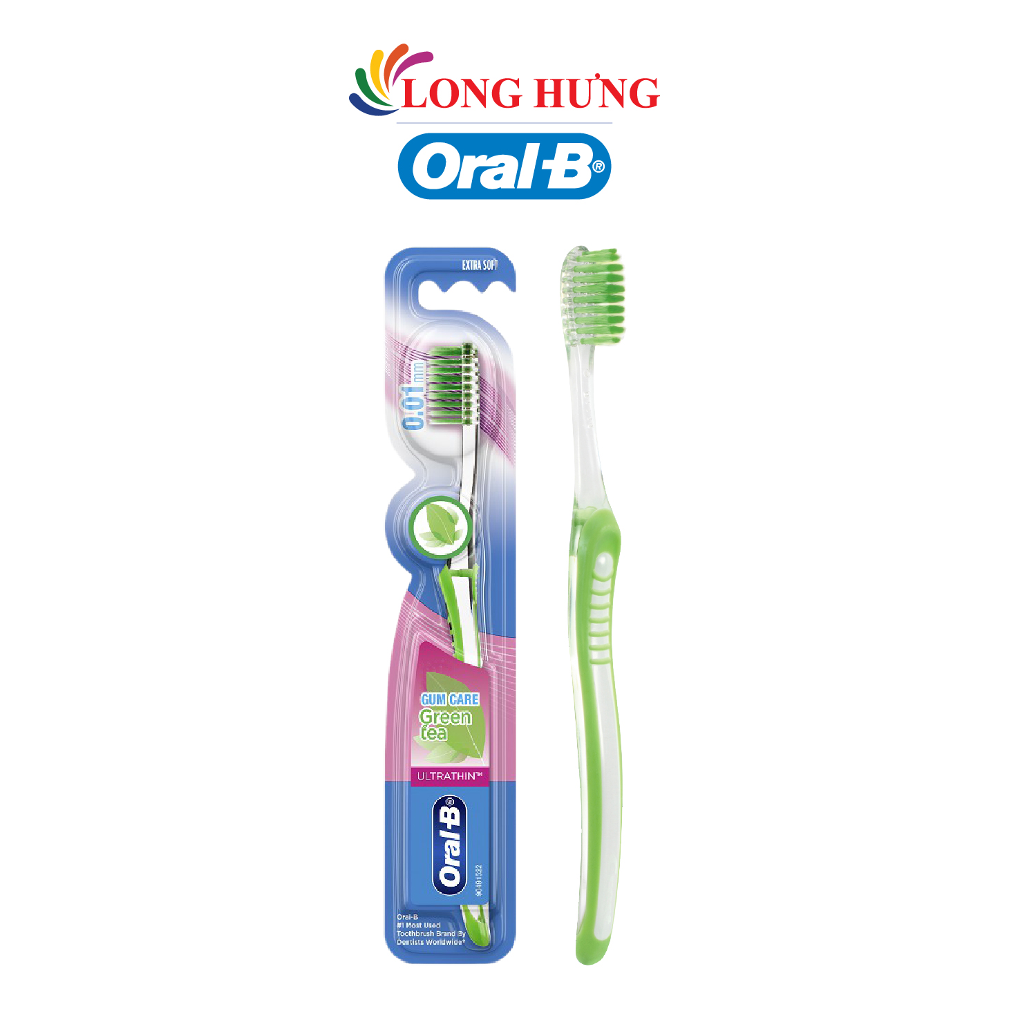 Bàn chải tay Oral-B Gumcare (Trà xanh/ Trà đen) - Hàng chính hãng