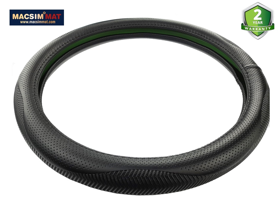 Bọc vô lăng cao cấp chất liệu da thật - Khâu tay 100% size M - nhãn hiệu L17T Macsim mã L17T