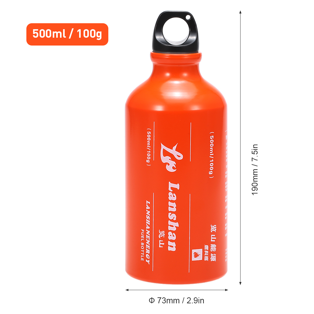 Bình đựng nhiên liệu (xăng, dầu hỏa) để cắm trại 500ml