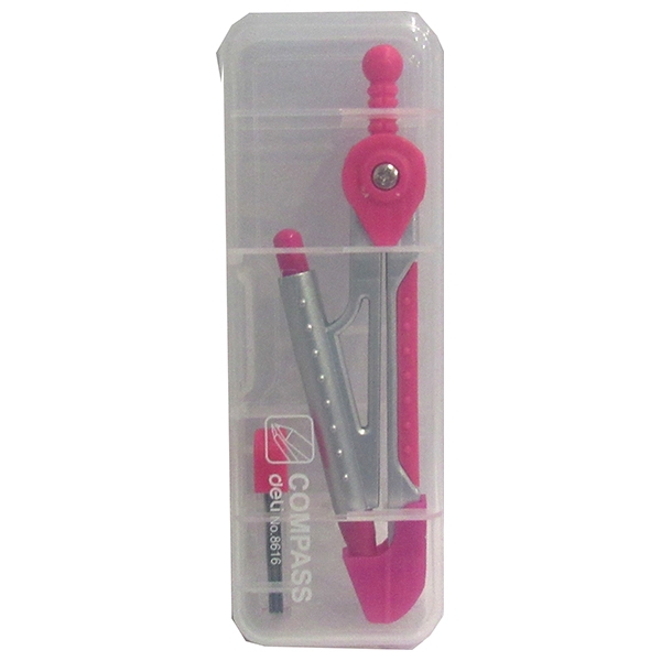 Compass Học Sinh - Deli 8616 - Màu Hồng