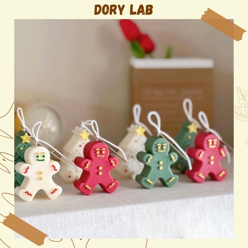 Combo Nến Giáng Sinh 2 Món Cây Thông và Bánh Gừng Kèm Hộp Quà Bã Mía - Dory Lab