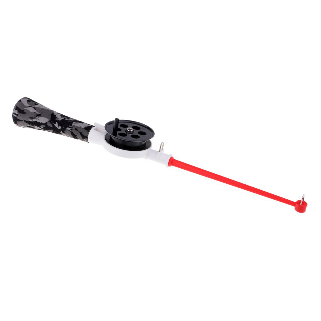 Children Kids Mini Winter Fishing Rod 34cm Ice Rod Fishing Gear with Reel