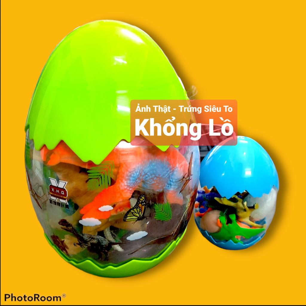 Bộ đồ chơi trứng Khủng Long-Mô hình nhựa dẻo Foxi-siêu bền-sưu tầm-chơi trong nhà-màu sắc bắt mắt