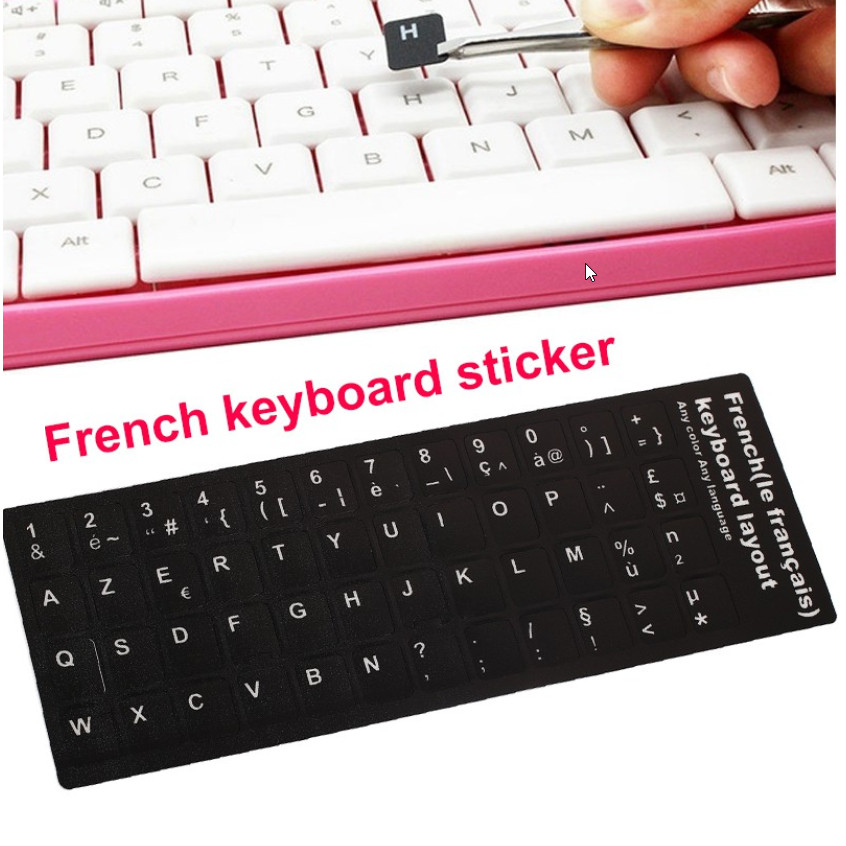 Miếng dán bàn phím tiếng Pháp (French Keyboard Sticker)